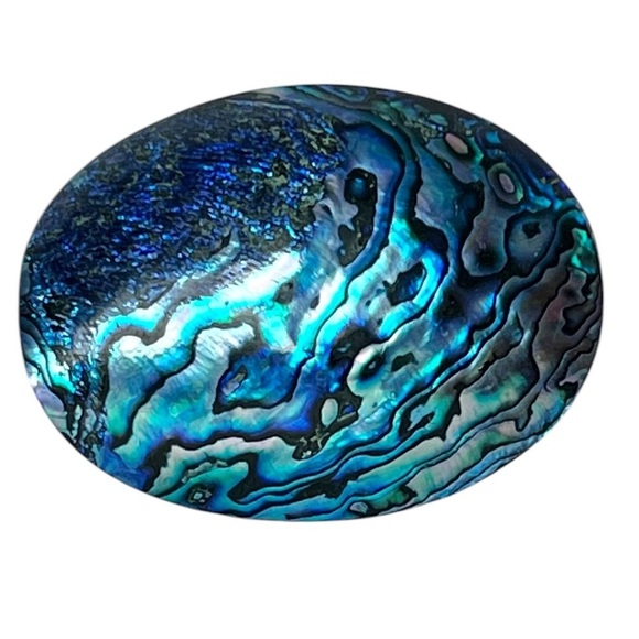 Handmade Faux Abalone Shell Fluid Art Belt Buckle Unique Statement Western - Picture 1 of 8
